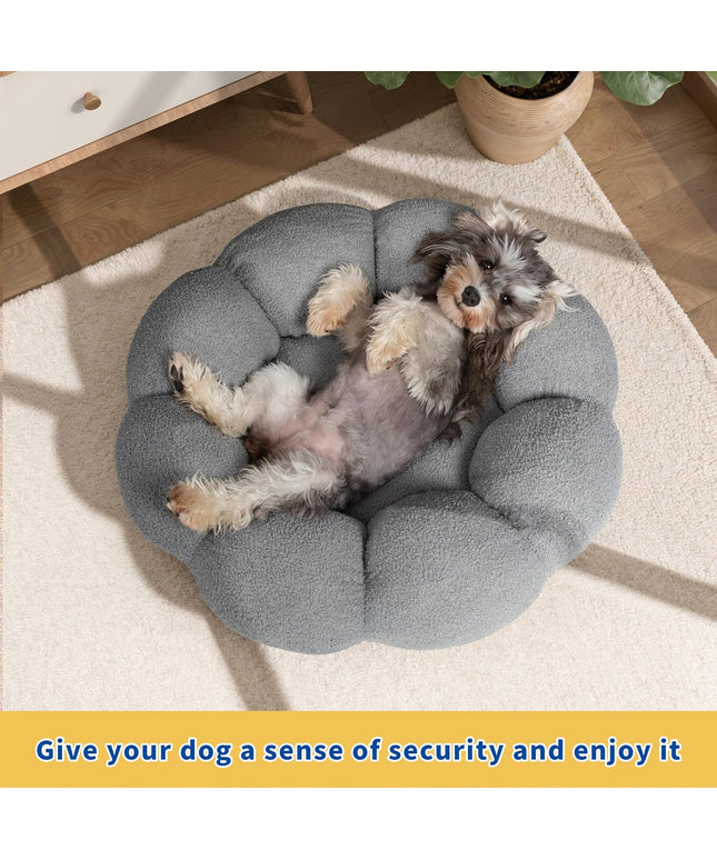 The "Cuddle Flower" Calming Bed (Donut Design & Washable)