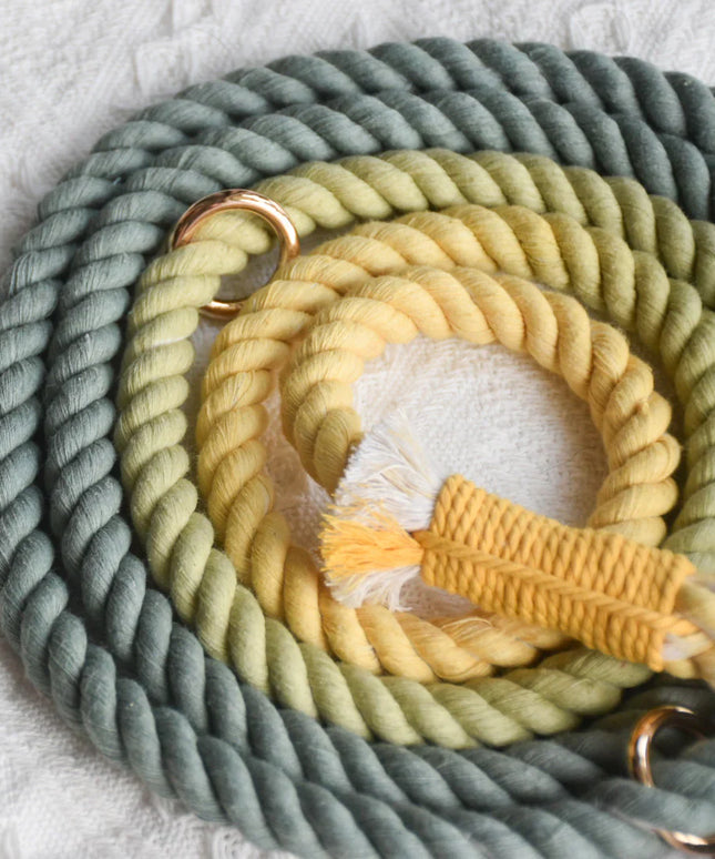 HANDS FREE DOG ROPE LEASH - AVOCADO-1