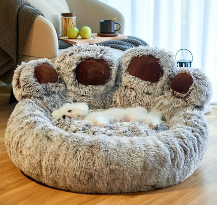 Cuddly Cute Bear Paw Shape Pet Sofa-2