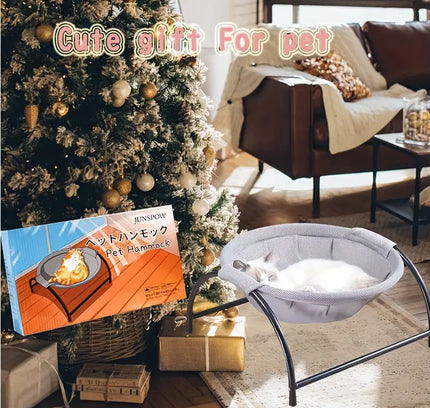 Cozy Cat Hammock Bed | Elevated Design, Breathable Mesh, Easy-Clean, Supports 15lbs-4