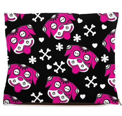 Day of the Dog Pink Dog Bed-5