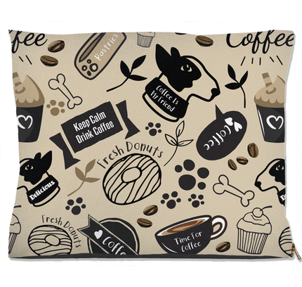 Caffeinated Canine Dog Bed-4