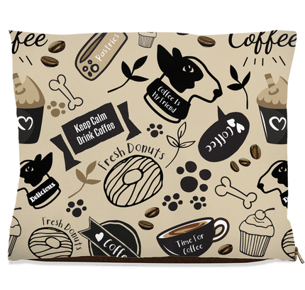 Caffeinated Canine Dog Bed-5