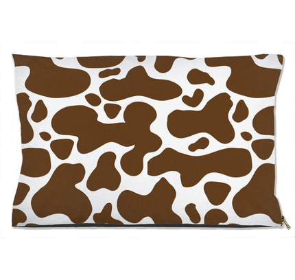 Cowhide Brown Dog Bed-0