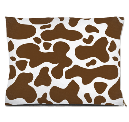 Cowhide Brown Dog Bed-2