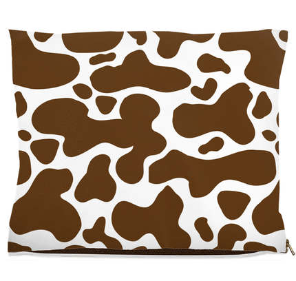 Cowhide Brown Dog Bed-5