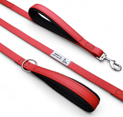 BESTIA DOG SPORT dual handle leash Red-0