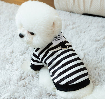 The "Light Velvet" Striped Pullover (Spring & Leash Ready)