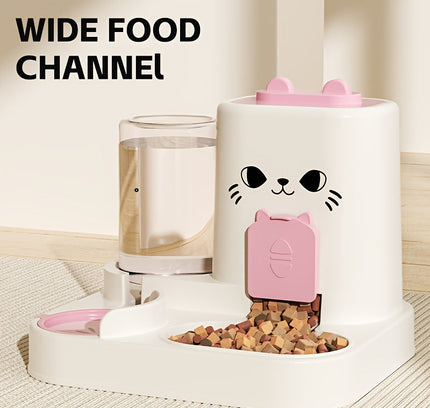 Automatic Cat Feeder and Water Dispenser Set