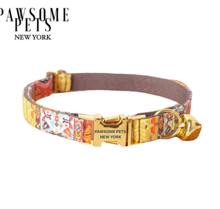SMALL SIZE DOG & CAT COLLAR - CARAMEL BROWN-0