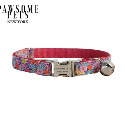SMALL SIZE DOG & CAT COLLAR - FLORAL GARDEN-0