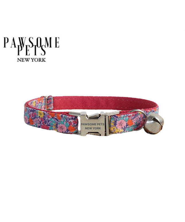 SMALL SIZE DOG & CAT COLLAR - FLORAL GARDEN-0