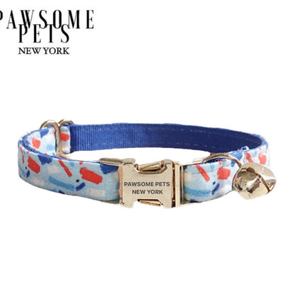 SMALL SIZE DOG & CAT COLLAR - INDIGO BLUE-0