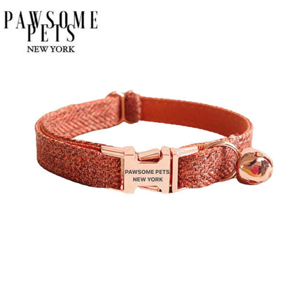 SMALL SIZE DOG & CAT COLLAR - DARK ORANGE-0