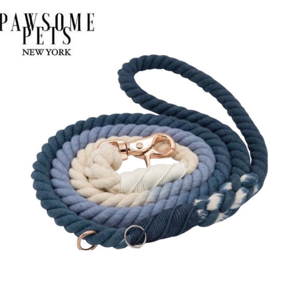 ROPE LEASH - OMBRE BLUE-0