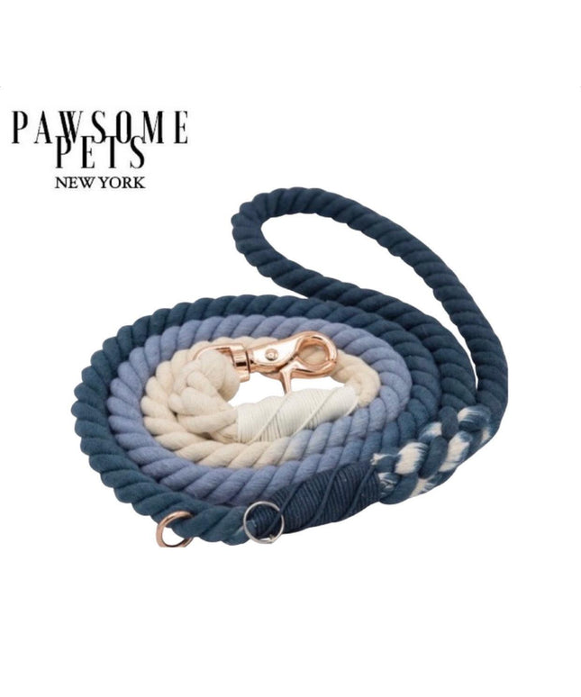 ROPE LEASH - OMBRE BLUE-0