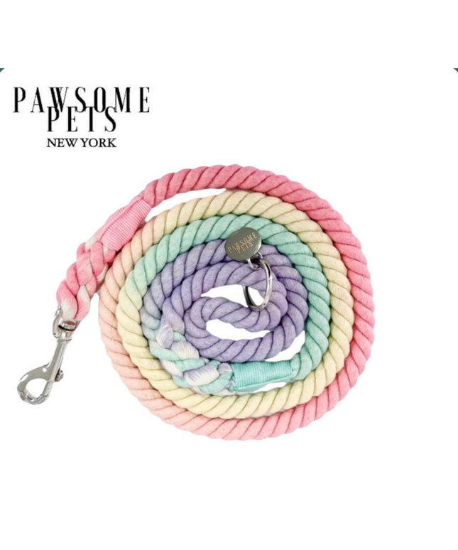ROPE LEASH - LIGHT RAINBOW-0