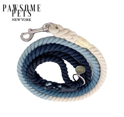 ROPE LEASH - OMBRE DARK BLUE-0