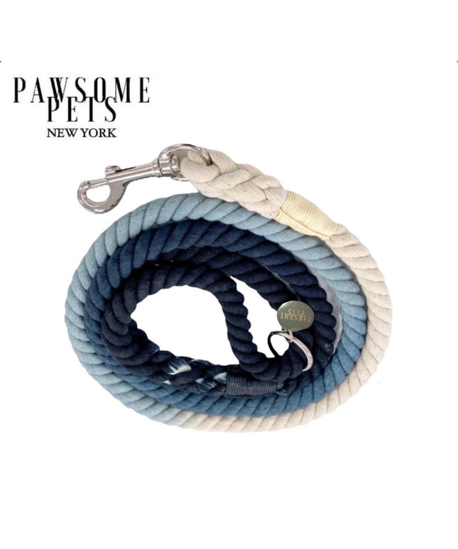 ROPE LEASH - OMBRE DARK BLUE-0