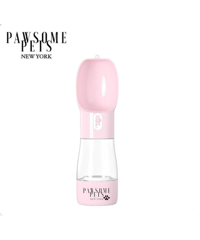 2 IN 1 PORTABLE PET FEEDER - PINK-0