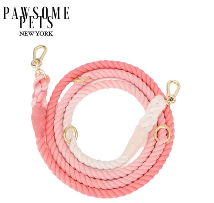 HANDS FREE DOG ROPE LEASH - STRAWBERRY LOVE-0