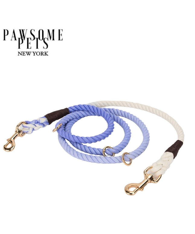 HANDS FREE DOG ROPE LEASH - OMBRE LIGHT PURPLE-0