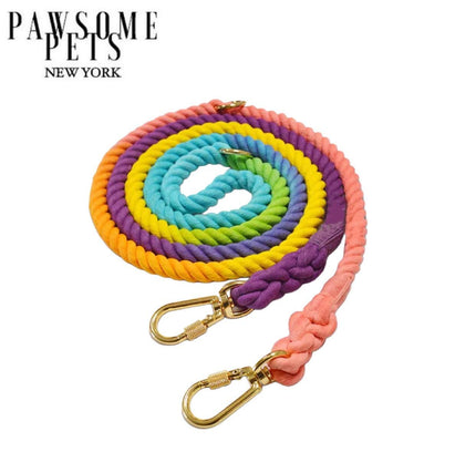 HANDS FREE DOG ROPE LEASH - PASTEL-0