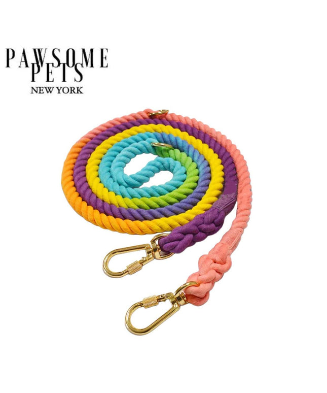 HANDS FREE DOG ROPE LEASH - PASTEL-0
