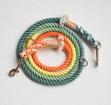 HANDS FREE DOG ROPE LEASH - FOREST SHADE-3