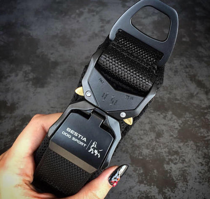 BESTIA DOG SPORT FAST RELEASE COLLAR BLACK