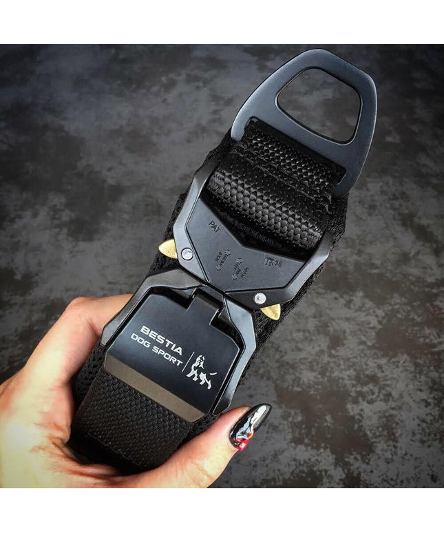 BESTIA DOG SPORT FAST RELEASE COLLAR BLACK