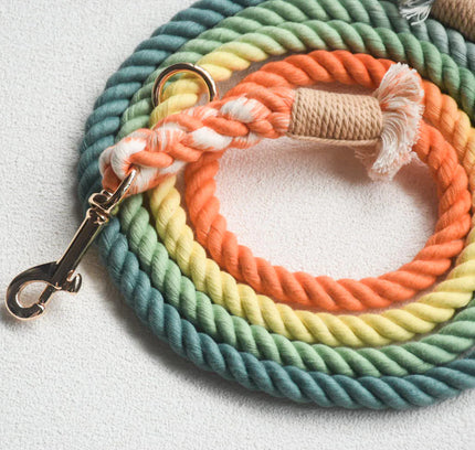 HANDS FREE DOG ROPE LEASH - FOREST SHADE-2