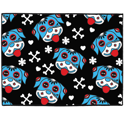 Day of the Dog Blue Dog Mat-0