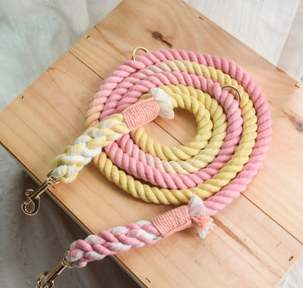 HANDS FREE DOG ROPE LEASH - OH MY MARSHMALLOW-0