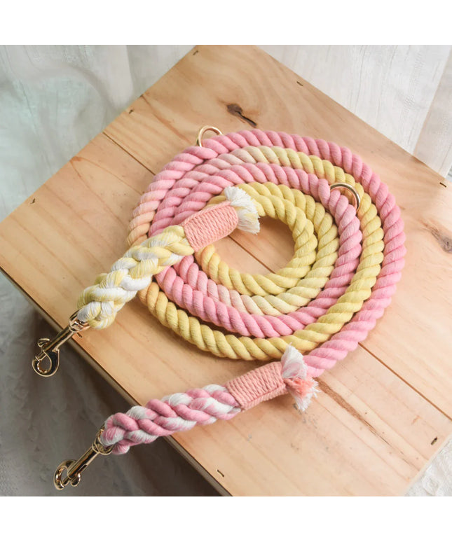 HANDS FREE DOG ROPE LEASH - OH MY MARSHMALLOW-0