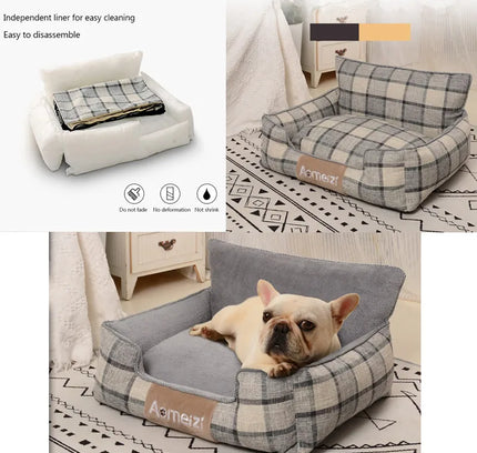 Big Dog Bed Removable Pet Sofa Bed For Small Medium Big Dogs Washable Cat House Mats Soft Pet Sleeping Beds Dog Accessories-1