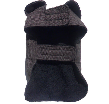 PA Brown Herringbone Dog Coat-1