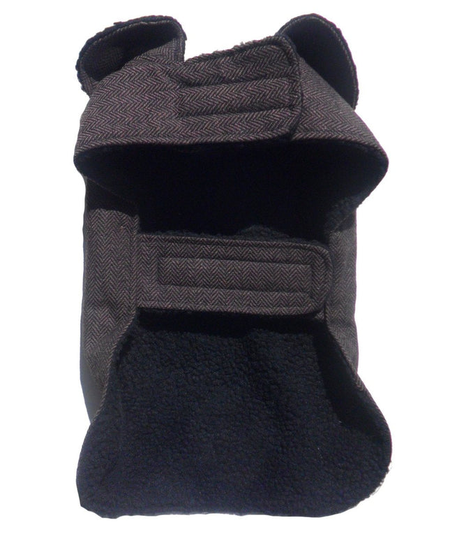 PA Brown Herringbone Dog Coat-1