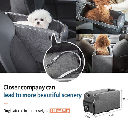 Portable Cat Dog Bed Travel Central Control Car Safety Pet Seat Transport Dog Carrier Protector For Small Dog Chihuahua Teddy-3