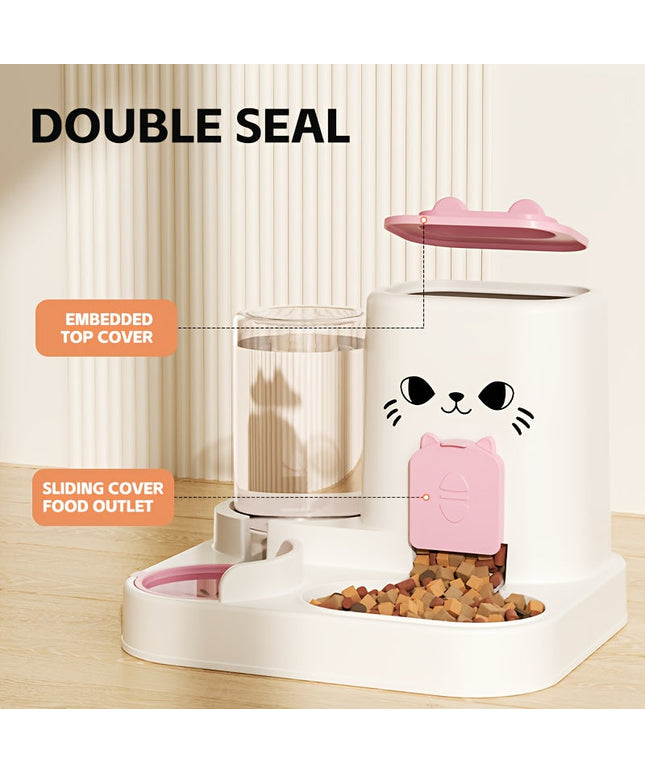 Automatic Cat Feeder and Water Dispenser Set