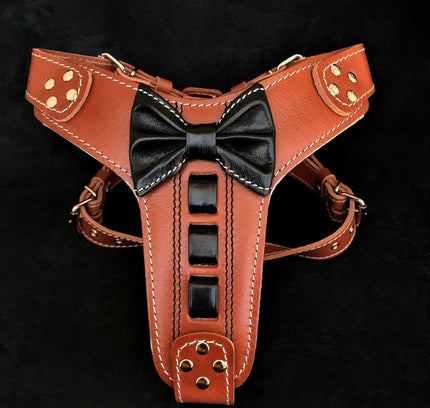 Bestia ''Bowtie'' leather harness-0