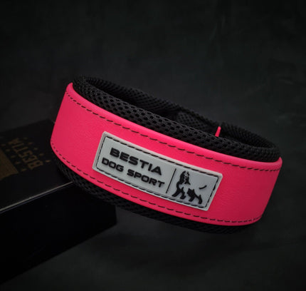 BESTIA DOG SPORT COLLAR NEON PINK-1