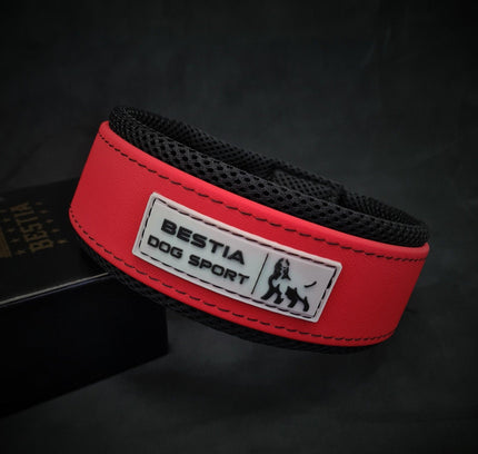 BESTIA DOG SPORT COLLAR RED-1