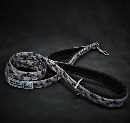 BESTIA DOG SPORT dual handle leash grey camo-1