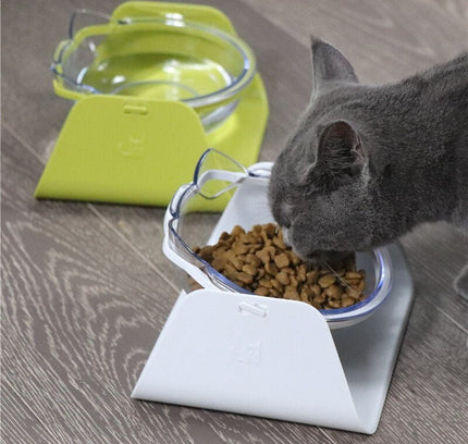 Cat Bowls Dogs Feeders Cats Feeding Bowl With Raised Stand For Cats Double Bowl Cats Food Bowls Water Bowls Pet Supplies-0