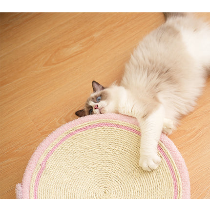 The "Furniture Saver" 2-in-1 Sisal Scratcher (Round Mat & Training)