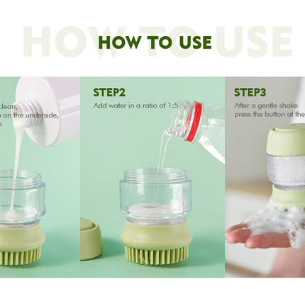 The "Lather & Massage" 2-in-1 Bath Brush (Dual Head Silicone)