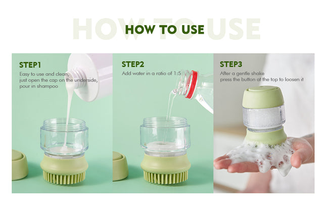 The "Lather & Massage" 2-in-1 Bath Brush (Dual Head Silicone)