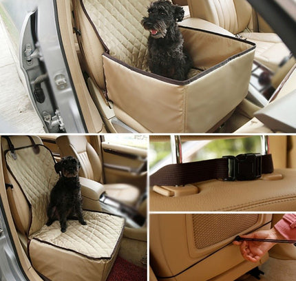 Dog Car Front Seat Cover Protector 2 in 1 Carrier for Dogs Folding Cat Car Booster Seat Cover Anti-Slip Pet Car Carrier Suppiles-3