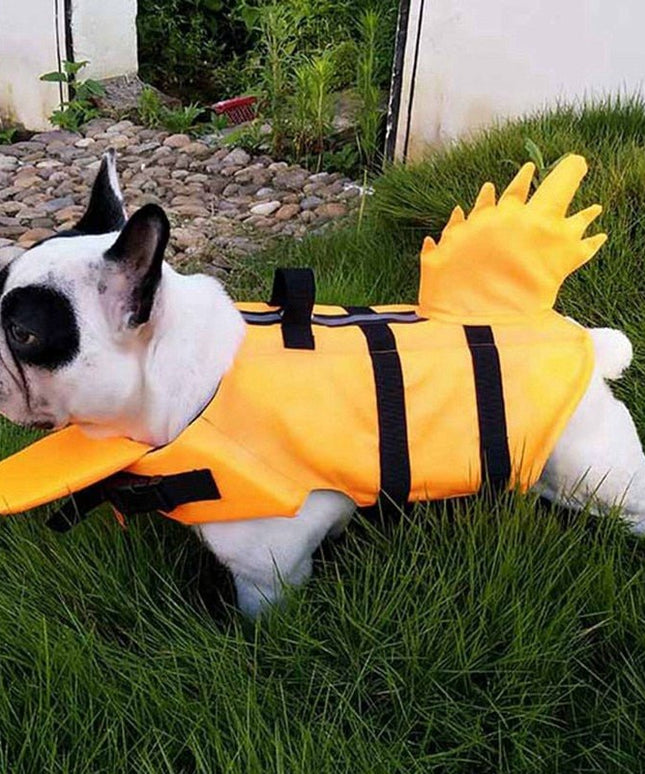 Dog Life Vest Summer Shark Pet Life Jacket Dog Clothes Dogs Swimwear Pets Swimming Suit New-3